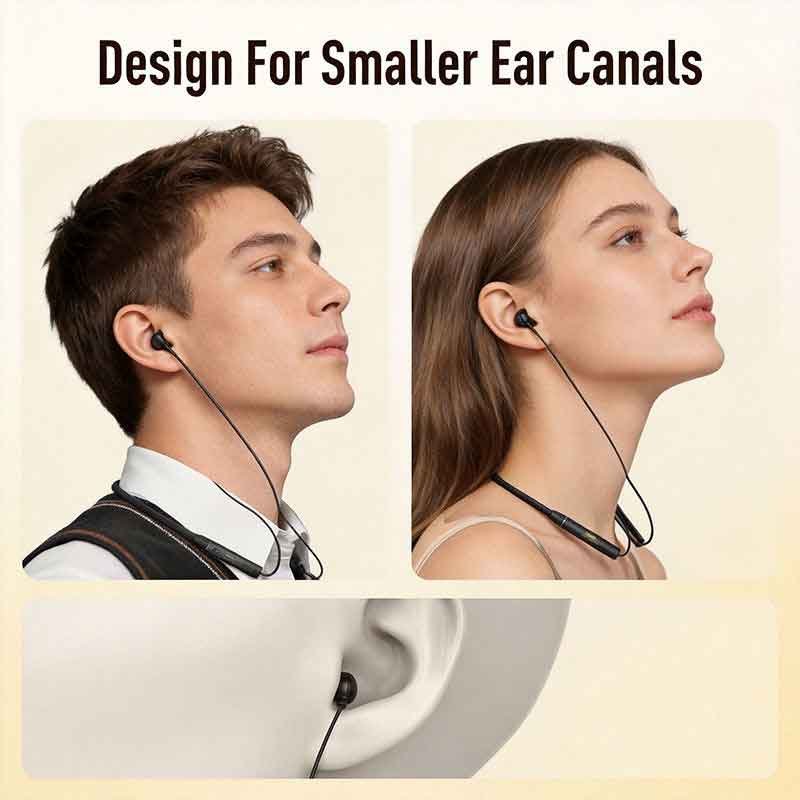 Remax Ultra-Soft Bluetooth Wireless Sport & Sleep Neckband Earphones (IPX4 Waterproof) - Image 2