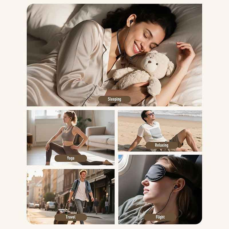 Remax Ultra-Soft Bluetooth Wireless Sport & Sleep Neckband Earphones (IPX4 Waterproof) - Image 3