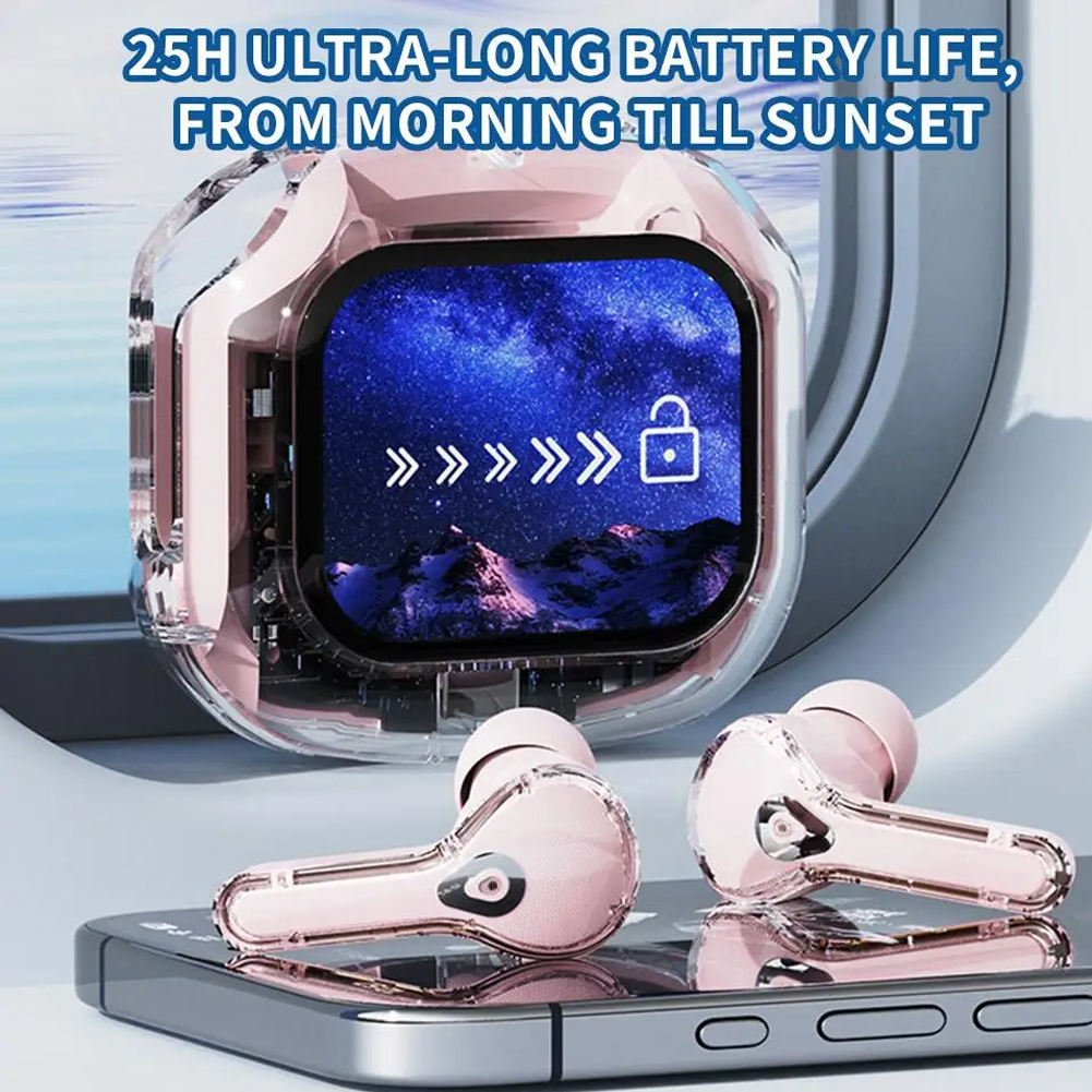 AirMax A9 TWS Wireless Earphones with Smart Touch Display Screen & Long Battery Life Noise Cancelling - Image 5